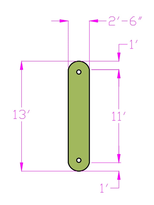 Portable Putting Green 2.5ft x 13ft